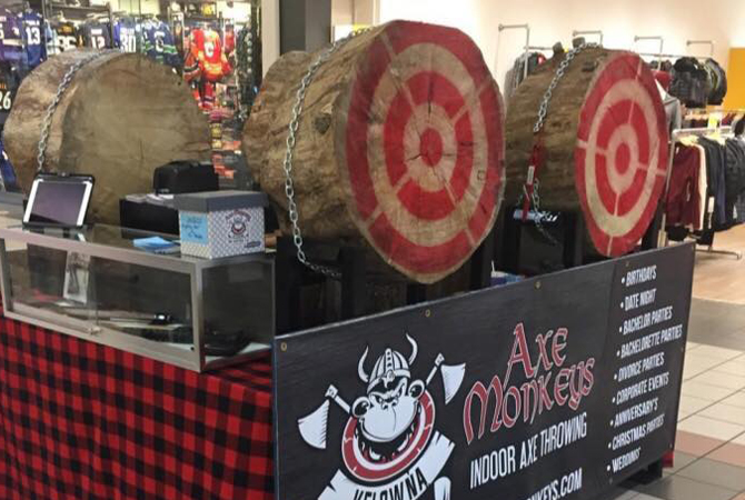 Recreational axe throwing has arrived in the Okanagan | iNFOnews.ca Recreational axe throwing has arrived in the Okanagan | iNFOnews.ca