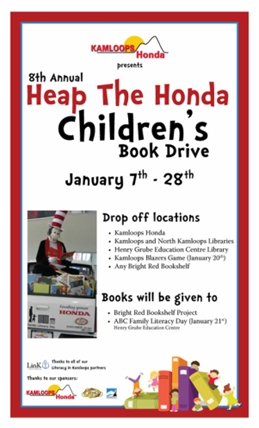8th Annual Heap the Honda Children’s Book Drive in Kamloops | iNFOnews.ca