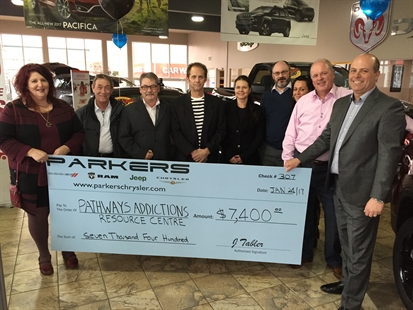 Parkers raises $7,400 for Pathways Addictions Resource Centre | iNFOnews.ca