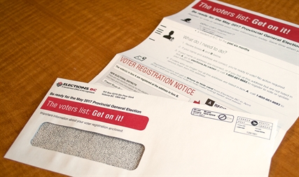 B.C. voter registration notices are in the mail | iNFOnews.ca B.C. voter registration notices are in the mail | iNFOnews.ca
