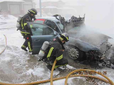 Parked car erupts in flames | iNFOnews.ca