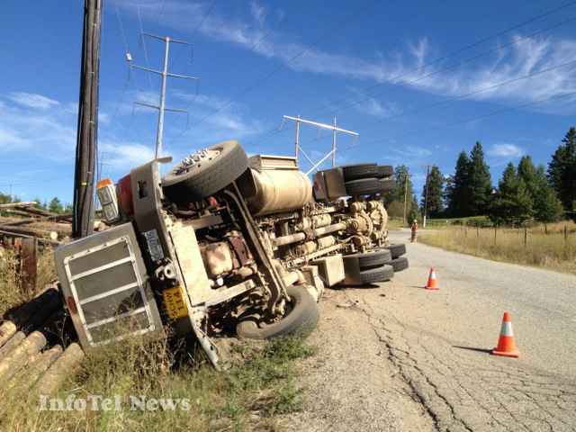Logging truck overturns | iNFOnews.ca