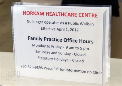 The only walk-in clinic on Kamloops' North Shore just closed its doors to new patients | iNFOnews.ca