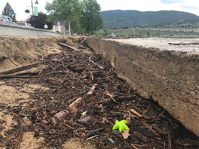 FLOOD WATCH 2017: Wave action damage on Okanagan Lake in Penticton | iNFOnews.ca