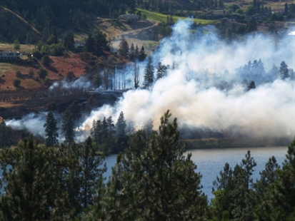 UPDATE: Homes lost in wildfire burning in Kaleden, police say | iNFOnews.ca