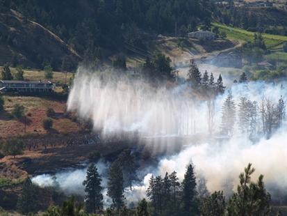 UPDATE: Homes lost in wildfire burning in Kaleden, police say | iNFOnews.ca