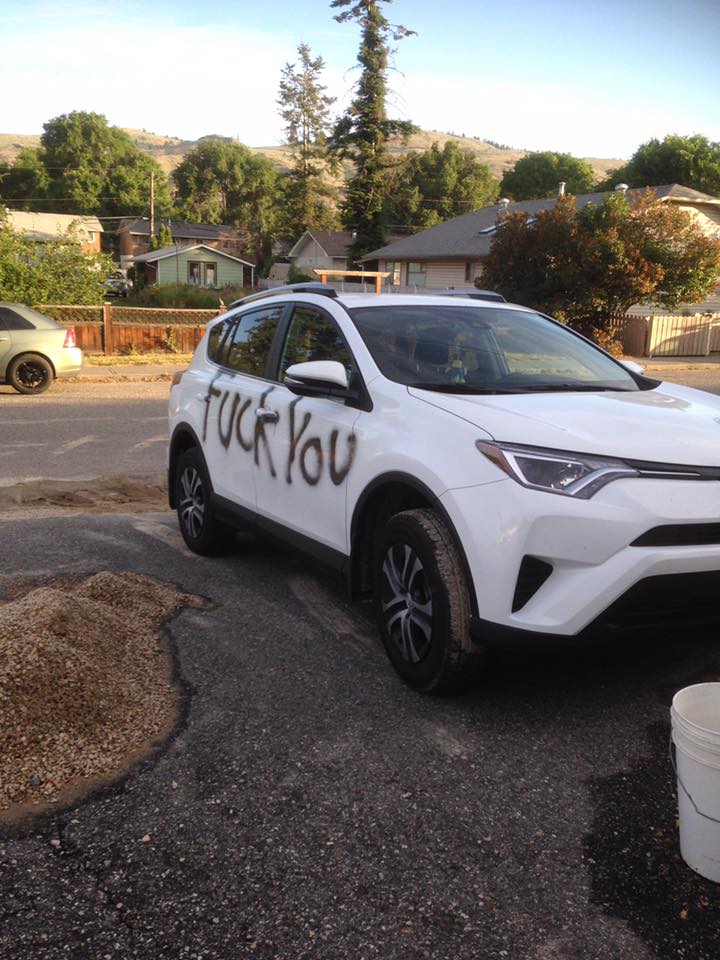 Vernon woman heart broken after brand new car vandalized in driveway | iNFOnews.ca