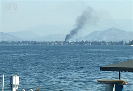 UPDATE: Residents evacuated after Kelowna building goes up in flames, collapses | iNFOnews.ca