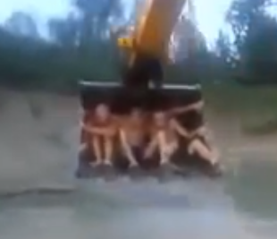 Yep. Those are kids in that bucket. | iNFOnews.ca