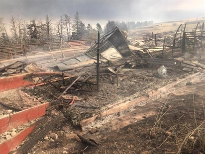 'Not a lot left:' Ranch near Waterton burned up by wildfire | iNFOnews.ca