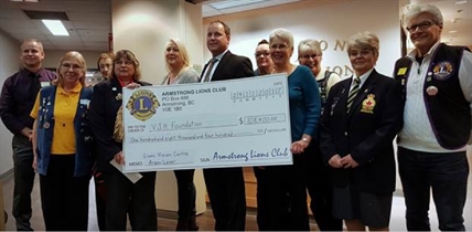 North Okanagan Lions Clubs raise funds for new argon laser | iNFOnews.ca