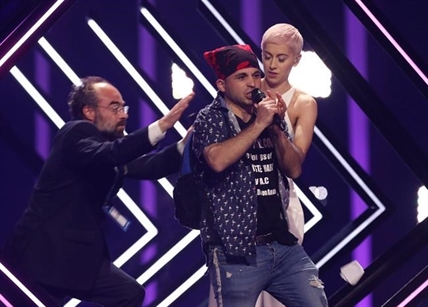 The Latest: Protester climbs on stage at Eurovision contest | iNFOnews.ca