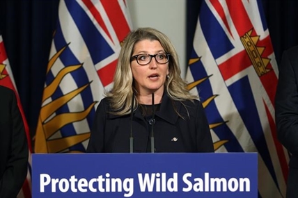 Salmon farm protester yells at B.C. premier to protect wild stocks | iNFOnews.ca Salmon farm protester yells at B.C. premier to protect wild stocks | iNFOnews.ca
