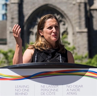 Freeland defends Canada's position, says it will always speak up for human rights | iNFOnews.ca