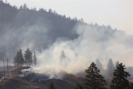 Two new blazes started near Penticton, B.C., appear human-caused: BC Wildfire | iNFOnews.ca