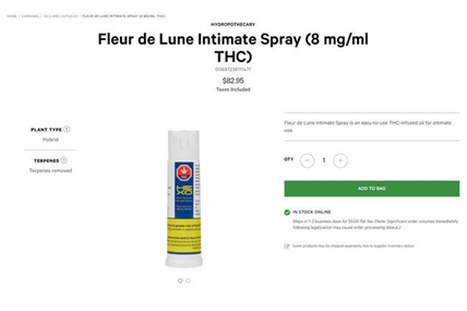Day 1 blooper: Ontario Cannabis Store mislabels genital spray as oral product | iNFOnews.ca Day 1 blooper: Ontario Cannabis Store mislabels genital spray as oral product | iNFOnews.ca