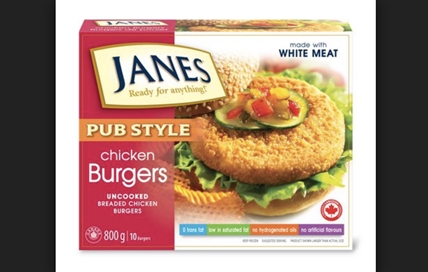 Janes chicken burgers recalled due to possible Salmonella contamination | iNFOnews.ca Janes chicken burgers recalled due to possible Salmonella contamination | iNFOnews.ca