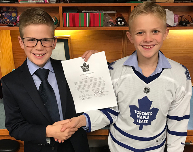 Young Penticton boys' parody of high-profile Toronto Maple Leafs contact dispute goes viral | iNFOnews.ca