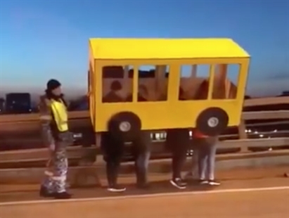 TRENDING NOW: Bus disguise fails to fool authorities | iNFOnews.ca