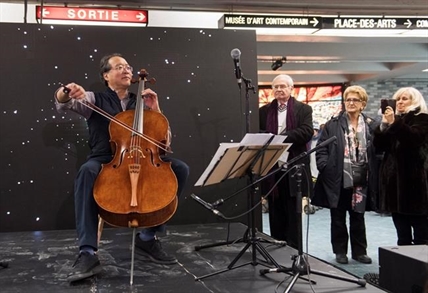Renowned cellist Yo-Yo Ma to gives free concert in Montreal's subway today | iNFOnews.ca