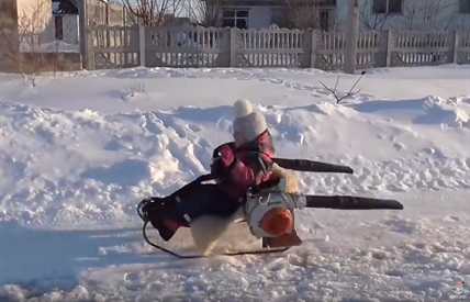 TRENDING NOW: Leaf blower-powered sled | iNFOnews.ca