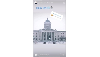 Manitoba premier down south while his social media marvels at Winnipeg snow | iNFOnews.ca