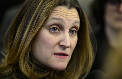 Freeland thanks U.S. lawmakers for bipartisan support on Meng arrest | iNFOnews.ca
