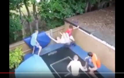 TRENDING NOW: Amazing backyard trampoline jump | iNFOnews.ca