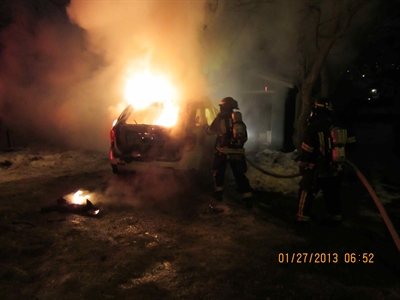Sunday morning car fire prompts RCMP investigation | iNFOnews.ca