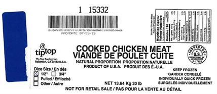 Diced, cooked chicken recalled due to possible Listeria contamination | iNFOnews.ca Diced, cooked chicken recalled due to possible Listeria contamination | iNFOnews.ca