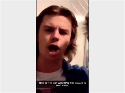 Profanity-laced video: Saskatchewan hockey player suspended for hit on goalie now banned | iNFOnews.ca Profanity-laced video: Saskatchewan hockey player suspended for hit on goalie now banned | iNFOnews.ca