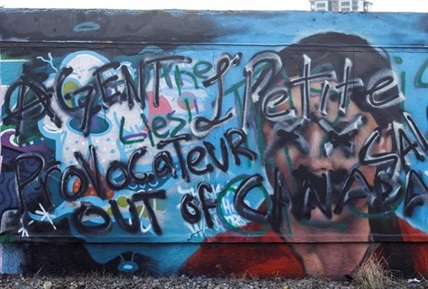 Mural in Edmonton that offered thanks to young Swedish climate activist defaced | iNFOnews.ca
