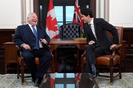 Trudeau meets with Doug Ford, with agenda to focus on areas of agreement | iNFOnews.ca Trudeau meets with Doug Ford, with agenda to focus on areas of agreement | iNFOnews.ca