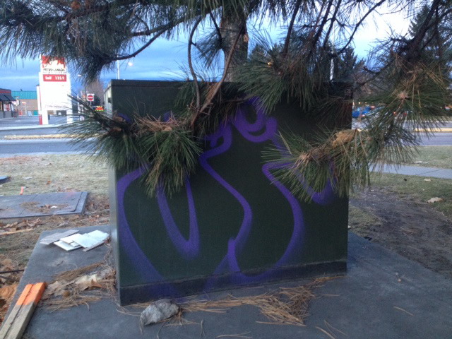 Police looking for DBC graffiti vandal | iNFOnews.ca