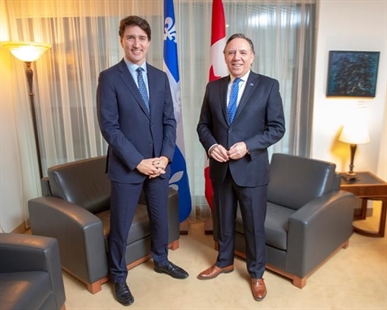 Legault urges Blanchet to back free trade deal, cautions Trudeau on Bill 21 | iNFOnews.ca