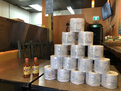 Okanagan Mexican restaurant serves up orders with complimentary toilet paper | iNFOnews.ca