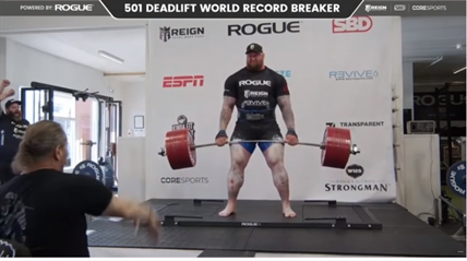 TRENDING NOW: Watch Game of Thrones actor Hafthor Bjornsson break deadlift world record | iNFOnews.ca