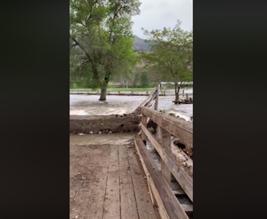 iN VIDEO: Cache Creek farmer optimistic after losing bridge to Bonaparte River | iNFOnews.ca