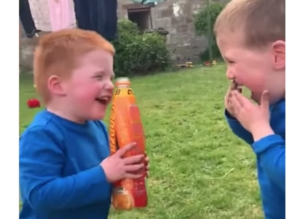 TRENDING NOW: Hysterical laughter from brothers sharing bottle of pop | iNFOnews.ca