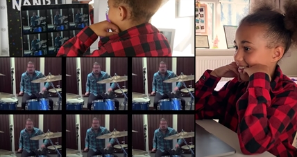 TRENDING NOW: The adorable drum battle between Dave Grohl and 10-year-old Nandi Bushell | iNFOnews.ca