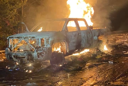Snowmobiler's cabin, pickup truck, torched near Kamloops | iNFOnews.ca Snowmobiler's cabin, pickup truck, torched near Kamloops | iNFOnews.ca
