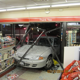 Car crashes into 7/ Eleven days after similar accident | iNFOnews.ca