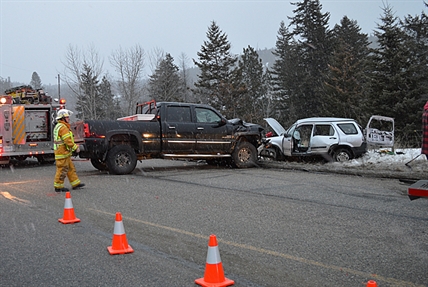 Highway 33 crash leaves man in critical condition | iNFOnews.ca