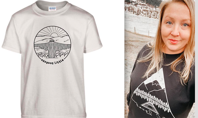 Growing Osoyoos landmark lands on T-shirts | iNFOnews.ca Growing Osoyoos landmark lands on T-shirts | iNFOnews.ca