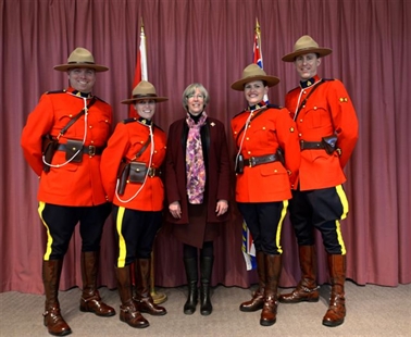 Vernon RCMP officers serve tea for Lieutenant Governor | iNFOnews.ca