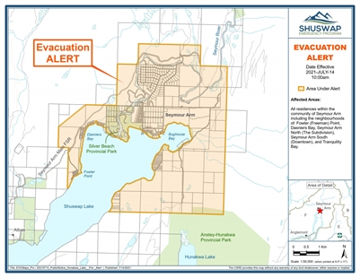 Shuswap community placed on evacuation alert due to wildfire | iNFOnews.ca Shuswap community placed on evacuation alert due to wildfire | iNFOnews.ca