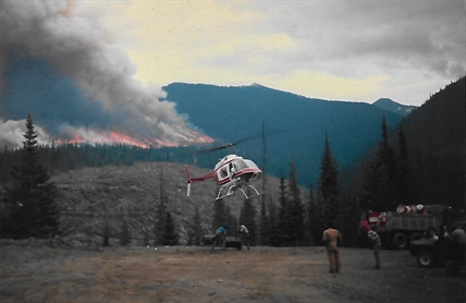 iN PHOTOS: Swapping hockey sticks for hoses — a B.C. wildfire history lesson | iNFOnews.ca