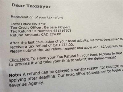 Happy tax time from internet scammers | iNFOnews.ca Happy tax time from internet scammers | iNFOnews.ca