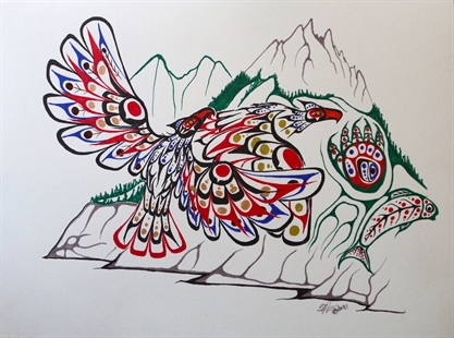 iN PHOTOS: syilx artist rediscovers the joy of drawing after stopping for 40 years | iNFOnews.ca