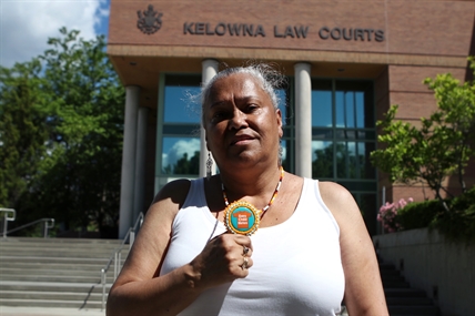 Protestors condemn disgraced social worker Robert Saunders at Kelowna courthouse | iNFOnews.ca